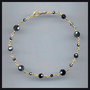 Swarovski Hematite Anklet