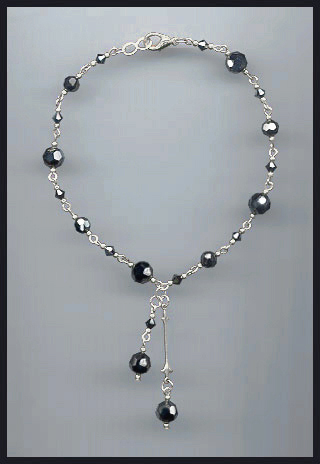 Hematite Crystal Anklet