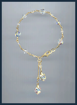 Aurora Borealis Heart Bracelet