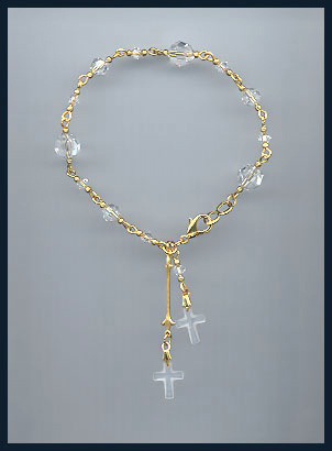 Crystal Cross Bracelet