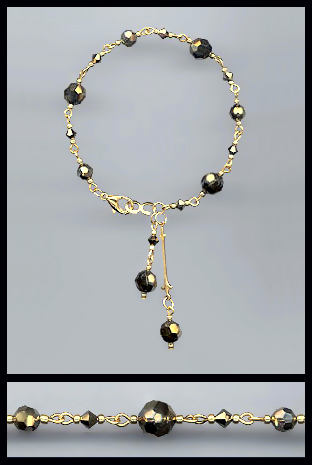 Gold Dorado Gold Swarovski Crystal Bracelet