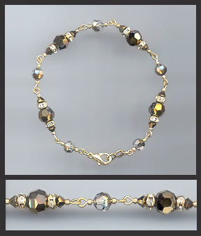 Gold Dorado Gold Crystal Bracelet