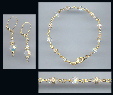 Aurora Crystal Bracelet Set