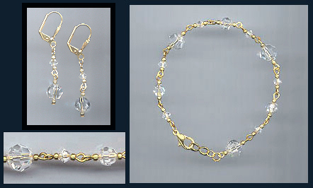 Swarovski Clear Bracelet Set