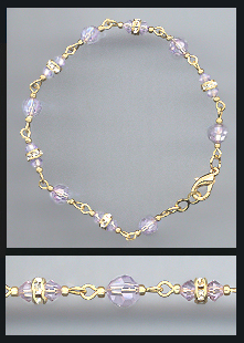 Violet Swarovski Bracelet