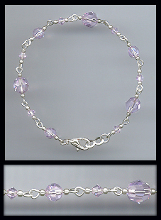 Swarovski Violet Crystal Bracelet