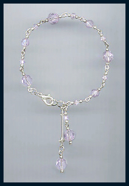 Violet Swarovski Crystal Bracelet