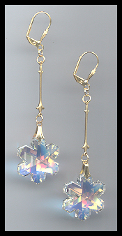 Swarovski Aurora Snowflake Earrings