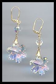 Swarovski Aurora Snowflake Earrings