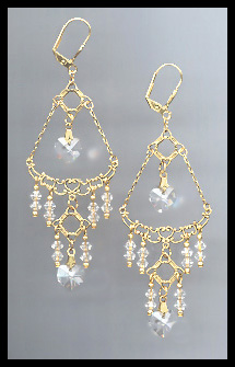 Crystal Heart Earrings