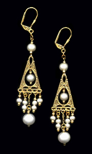 Genuine Pearl Earrings