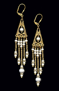 Long Freshwater Pearl Earrings