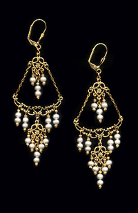 Freshwater Pearl Chandelier Earrings