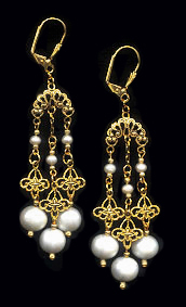 Freshwater Pearl Chandelier Earrings