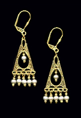 Freshwater Pearl Deco Earrings