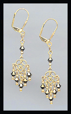 Antique Gold Dangle Earrings