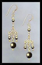 Gold Filigree Earrings