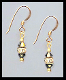 Mini Dorado Gold Crystal Earrings