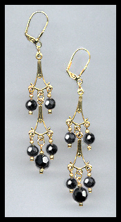 Hematite Dangle Earrings