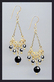 Vintage Hematite Earrings