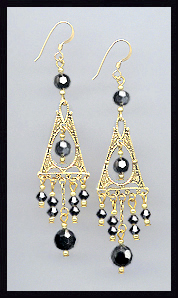 Swarovski Hematite Earrings