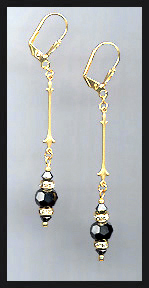 Hematite Drop Earrings