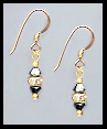 Mini Hematite Crystal Earrings
