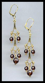 Chocolate Brown Dangle Earrings