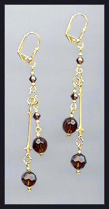 Chocolate Brown Drop Earrings