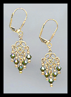 Olivine Aurora Dangle Earrings