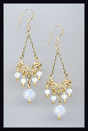 Vintage White Earrings