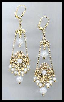 Swarovski White Chandelier Earrings