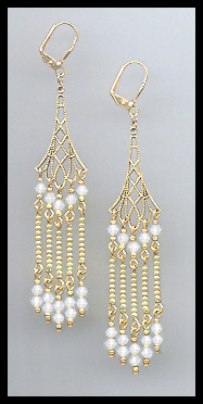 Swarovski White Opal Crystal Earrings