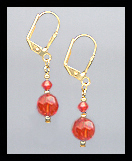 Hyacinth Orange Drop Earrings