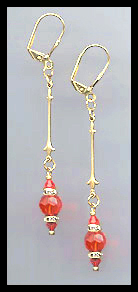 Orange Drop Earrings