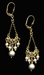 Vintage Swarovski Pearl Earrings