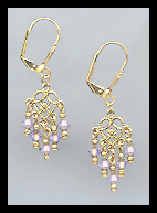 Violet Dangle Earrings