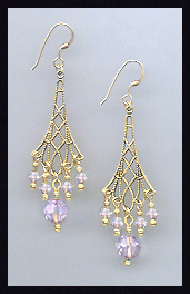 Vintage Violet Earrings