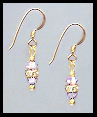 Mini Violet Crystal Earrings