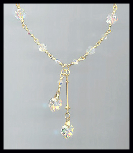 Swarovski Aurora Borealis Heart Necklace