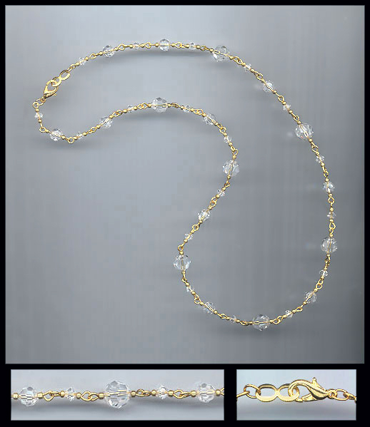 Simple Clear Crystal Necklace