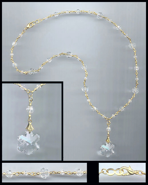 Swarovski Crystal Snowflake Necklace