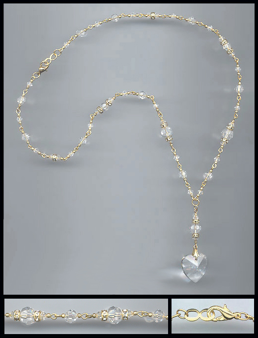 Swarovski Large Crystal Heart Necklace 