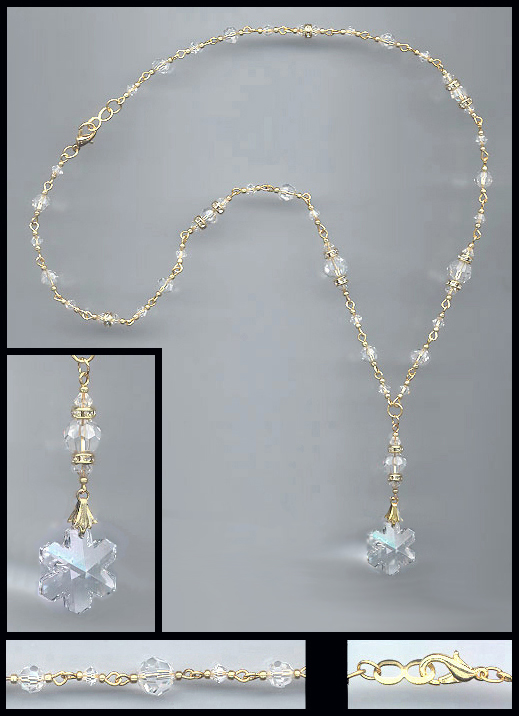 Swarovski Crystal Snowflake Necklace