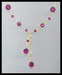 Swarovski Fuchsia Pink Crystal Necklace