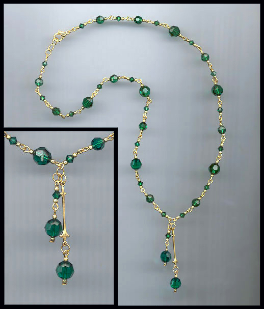 Swarovski Green Crystal Necklace