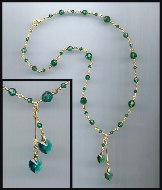 Swarovski Emerald Green Crystal Necklace
