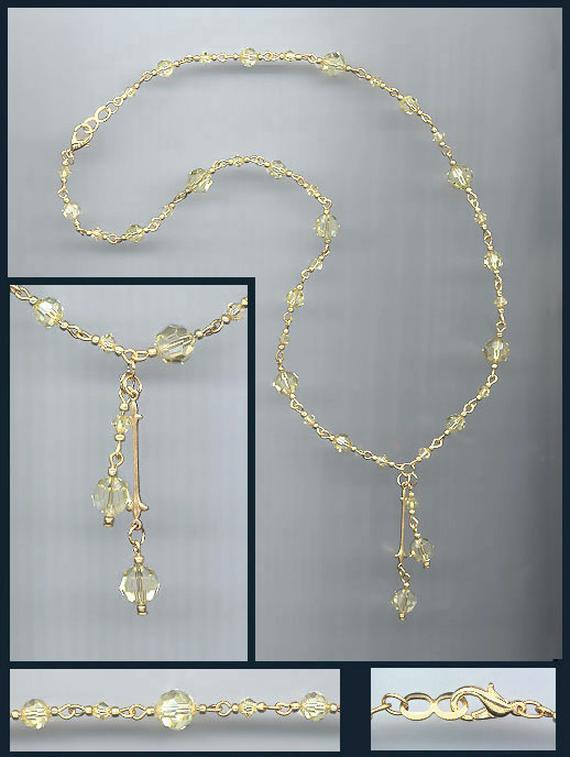 Jonquil Yellow Crystal Necklace