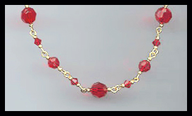 Swarovski Bright Red Necklace