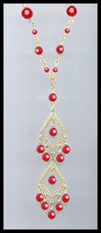 Swarovski Cherry Red Crystal Pendant